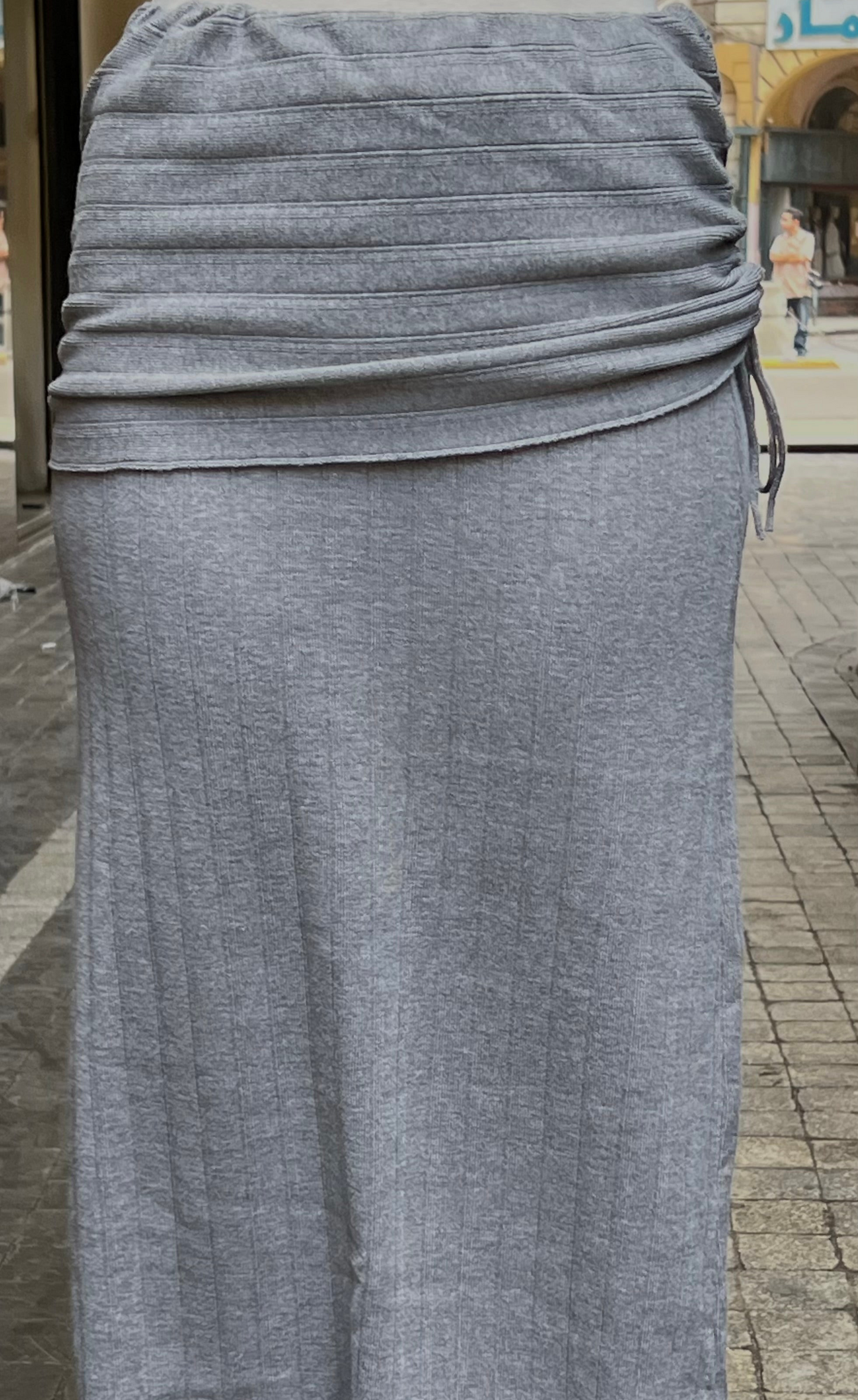 The Side-Tie Knit Skirt