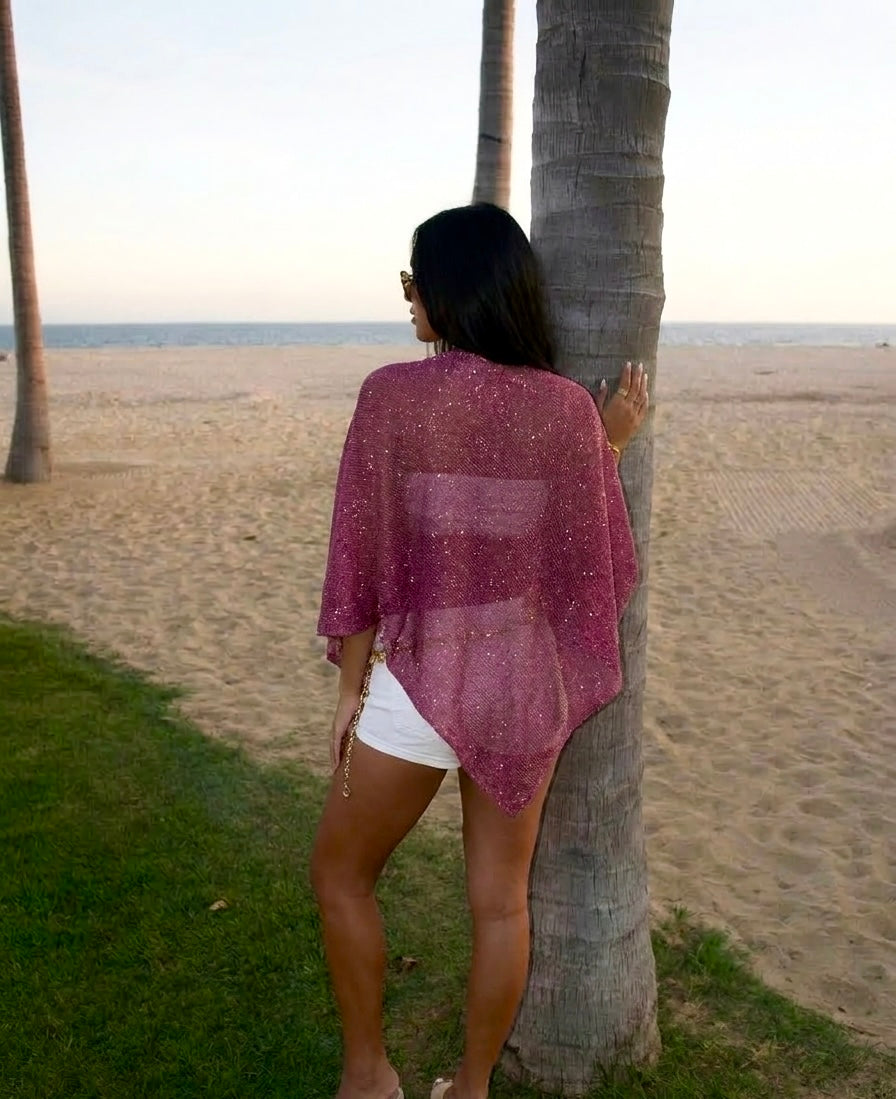 The Berry Shimmer Poncho
