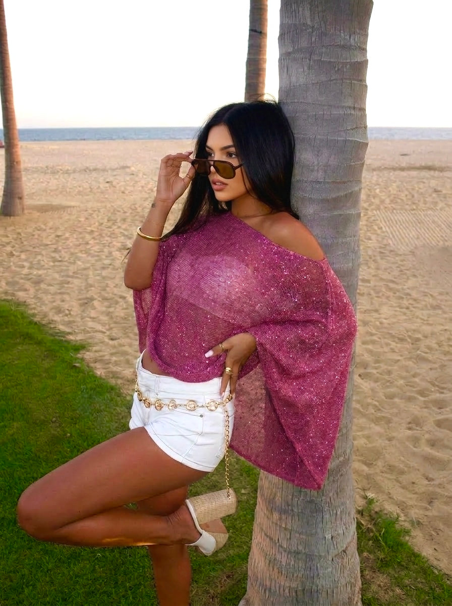 The Berry Shimmer Poncho